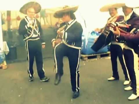 Jack Black jamming with The Mariachis London UK