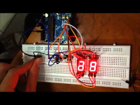 Display temperature on 7-Segment - YouTube