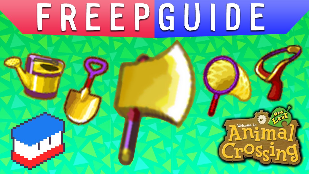 animal crossing new leaf gold shovel