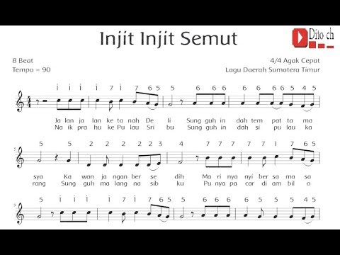 Lagu Daerah Injit Injit Semut