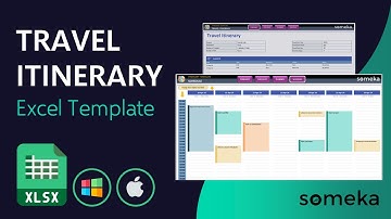 Excel Itinerary Template | Travel Planner in Excel | Organize Your Whole Trip