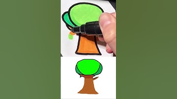 【ASMR】Drawing Mr.Tree(Sprunki Pyramixed) in 15Sec (Remake by Fast Marker)