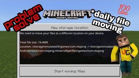 how to solve minecraft pe daily file moving problem,minecraft daily file moving problem solve easy