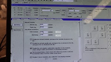 NC studio parameters setting 不含对刀块