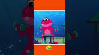 Five Little Speckled Frogs #nurseryrhymes #kidssong #shorts