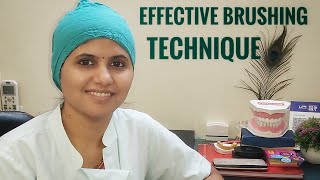 Effective Teeth Brushing Technique l दांतो की सफाई करने का सही तरीका (in Hindi)