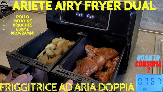 Double basket air fryer, Airy Fryer Dual Metal