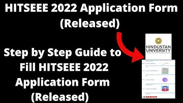 HITSEEE 2022 Application Form (Released) - How to Fill HITSEEE 2022 Application Form Online Mode