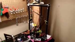 Mini-Kossel 3D printer running well!