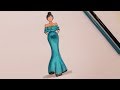 How to draw a dress - Dress Drawing Design How to draw a dress - Dress Drawing Design
