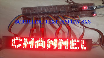 How to Make a Large Scrolling Text Display at Home. Scrolling Text LED Display| 8x48 LED Matrix