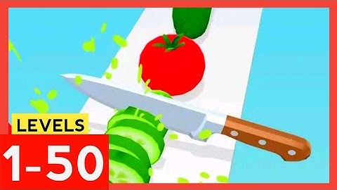 Perfect Slices android game Level 1-50 walkthrough with Relaxing Musics