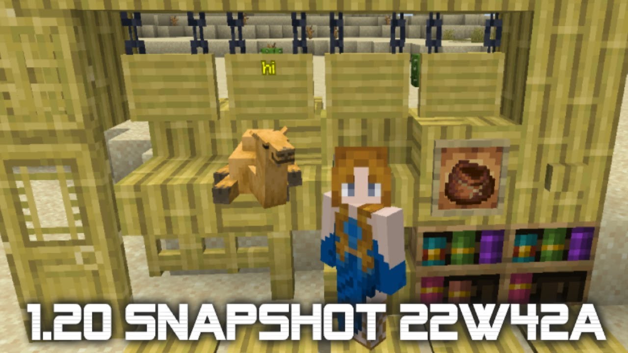 Minecraft 1.20 Snapshot 22W46A Brings Manual Mob Sounds, New