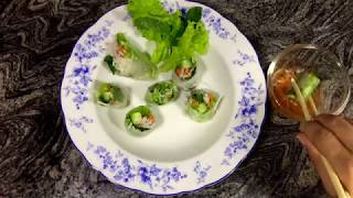 Thai appetizer recipe - Vegetable Summer Rolls ซัมเมอร์โรล screenshot 1