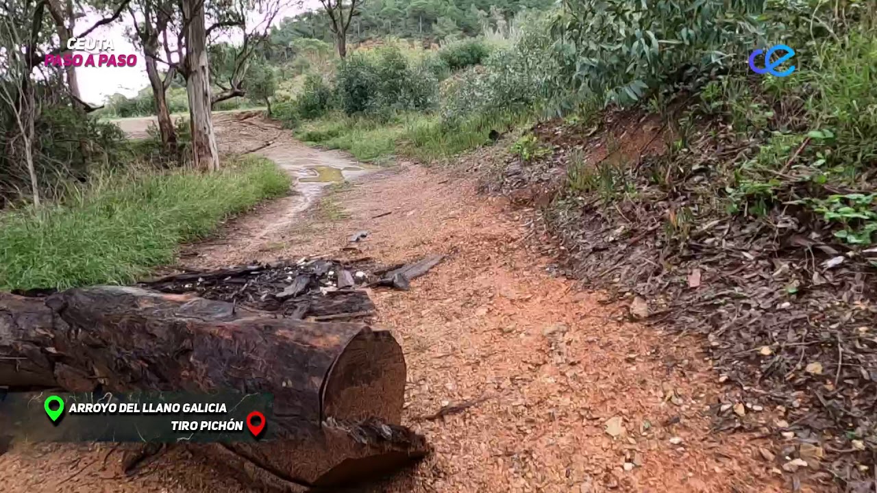 CEUTA PASO A PASO 078  Arroyo del Llano Galicia a Tiro de Pichon