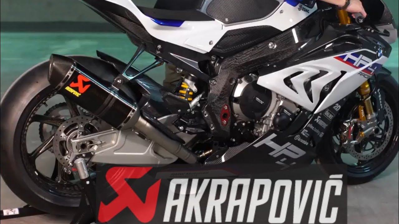 BMW HP4 RACE AkrapoviC Exhaust Sound - YouTube