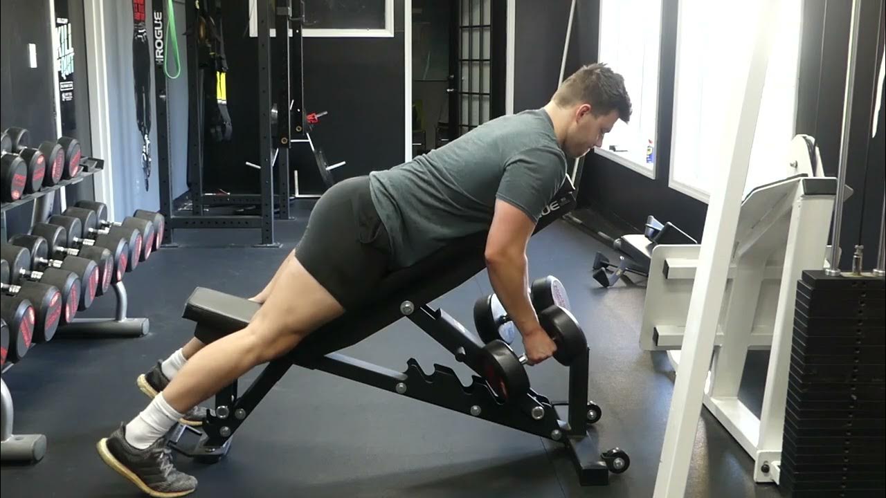 ChestSupported Incline Bench Dumbbell Row YouTube