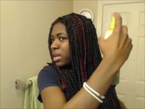  How I Moisturize my Box Braids [plus product review] - YouTube
