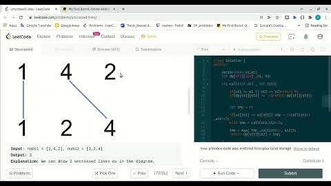 1035  Uncrossed Lines | leetcode | dp