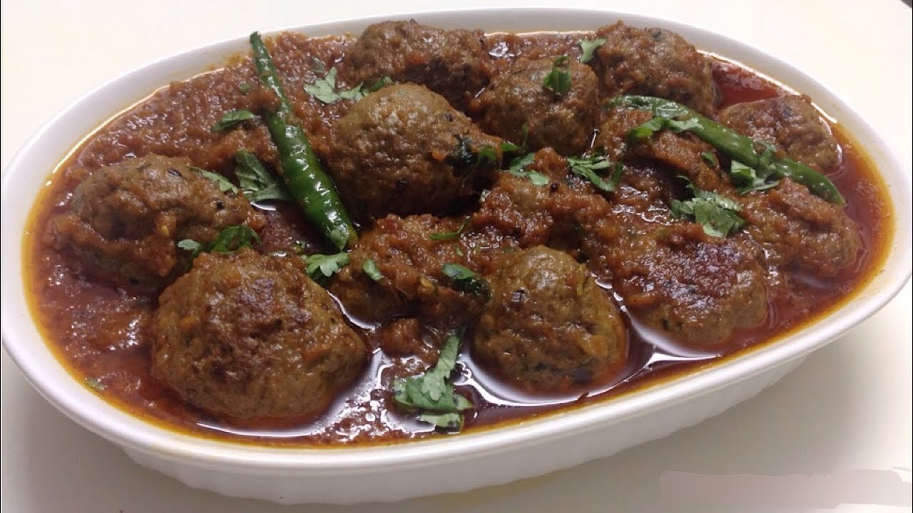 Simple Kofta Curry Mutton Kofta Curry Recipe Meatballs Curry YouTube