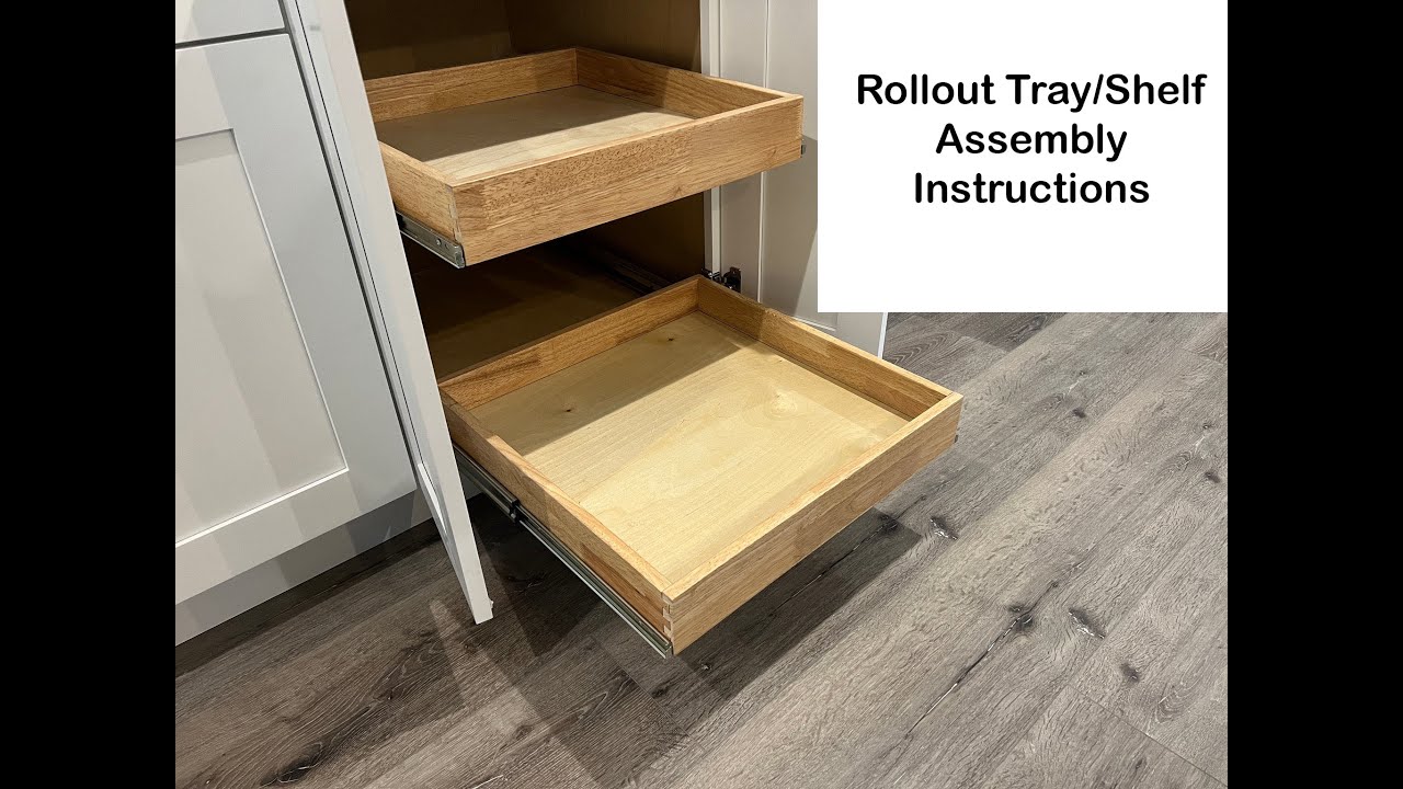 Super Fast Rta Cabinet Assembly Rollout Tray Shelf By Lanae Cabinetry You
