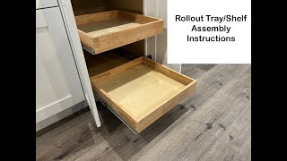 Super Fast RTA Cabinet Assembly: Rollout Tray/Shelf by Lanae Cabinetry