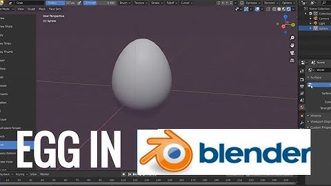 Egg in blender 2.8 Tutorial