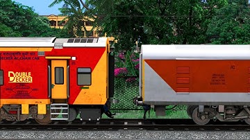 LHB PARCEL VAN COUPLING LHB AC DOUBLE DECKER | RAILROAD | Train Simulator | Railworks | NTG GAMING
