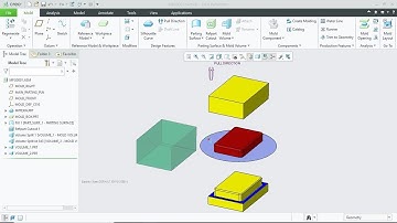 💫CREO / PRO-E MOLD TUTORIALS || Core and Cavity of a simple pattern.