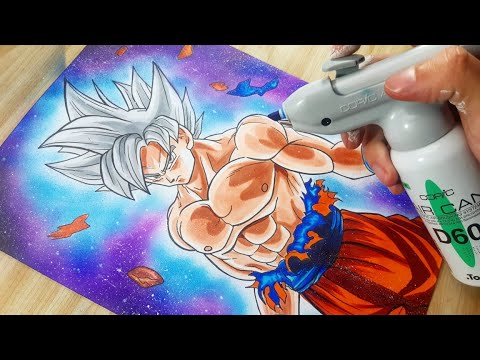 Como Desenhar Goku Instinto Superior Dominado - How to Draw Goku