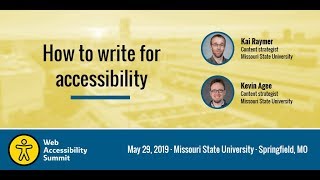 How to Write for Accessibility
