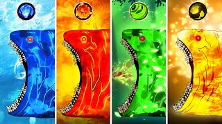 EVOLUTION OF THE BLOOP : Bloop Fire, Water, Stone and Earth | Godzilla Cartoon Compilation