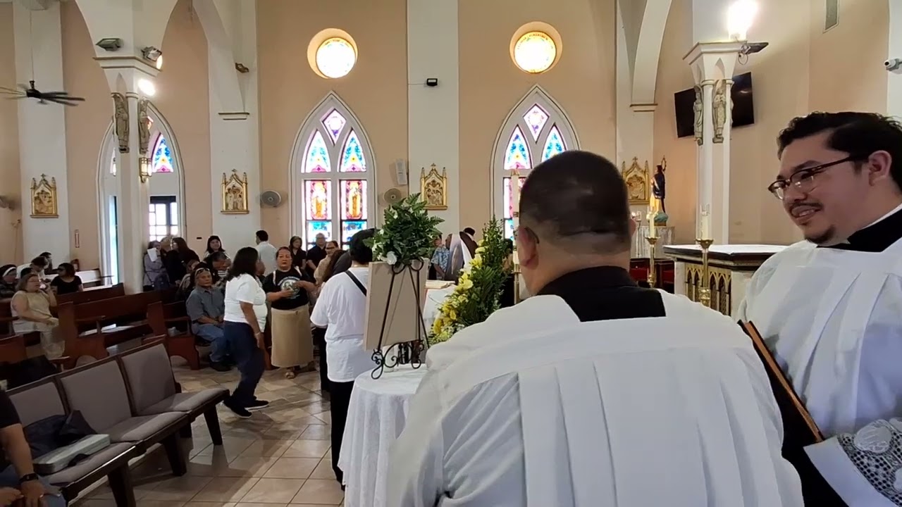 St. Joseph children honor late parish shepherd at Inalåhan, Guam