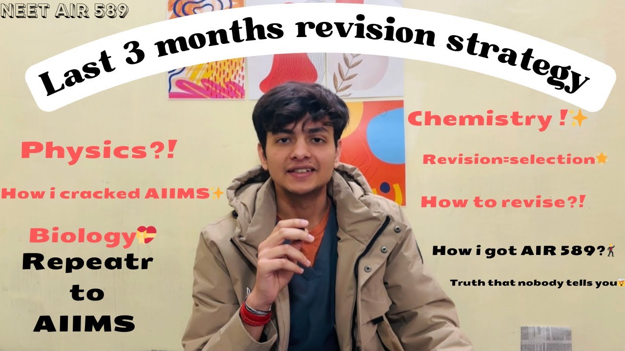 Last 3 months revision strategy✨💯|what i did before neet 2k25?!| #neet2026 #mbbs #revision #test 