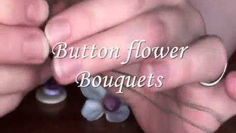 How to make wedding button Bouquet