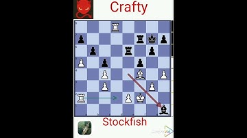 Stockfish vs Crafty year 2013 #chess #chesshistory # chess engine