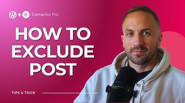 How to Exclude Posts in Elementor Pro?
