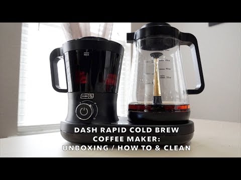 Dash Rapid Cold Brew Coffee Maker Unboxing | How to use & clean