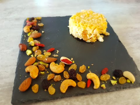 حلوى-بالروز،التفاح-و-الفواكه-الجافة-بنييينة-gâteau-au-riz-,-pommes-et-fruits-secs