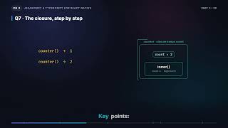 Closures, the Scope Chain & the Temporal Dead Zone | React Native Interview (3.3)