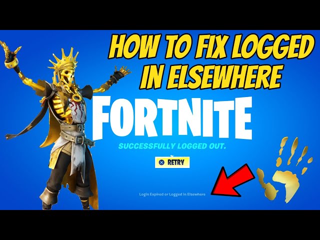 Fortnite Successfully logged out error How to fix