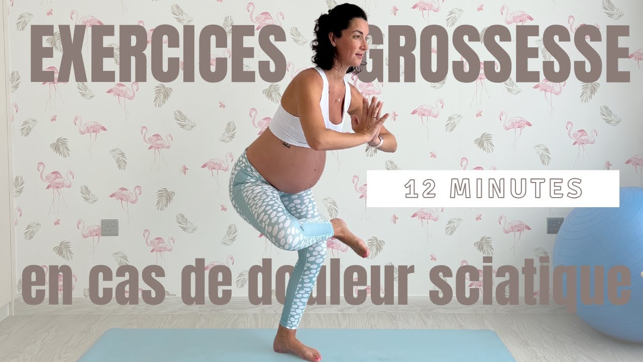 12 MIN Yoga Prénatal pour soulager les douleurs de sciatique pendant la grossesse | avec Manon