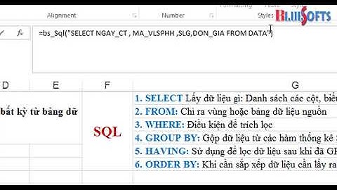 #4 Học Tạo Báo Cáo Động: Cách khai thác từ khóa WHERE trong hàm BS_SQL để lập báo cáo