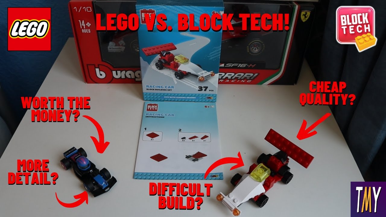 Бюджетная альтернатива наборам Lego Formula 1? Гоночный автомобиль Block Tech из 37 деталей — сбо...