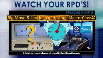 RPD Lesson 4 Simulator Training As Real as it can Get! Offered by Rig Move & Jacking MasterClass©