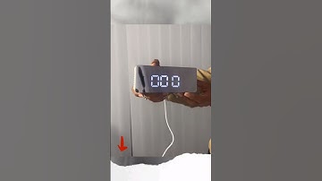 Smart led mirror clock: the exciting tool unveiled! #ledclock #digitalclock