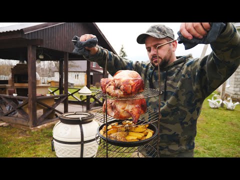 Лаванги. Фаршированная курица по-азербайджански в тандыре