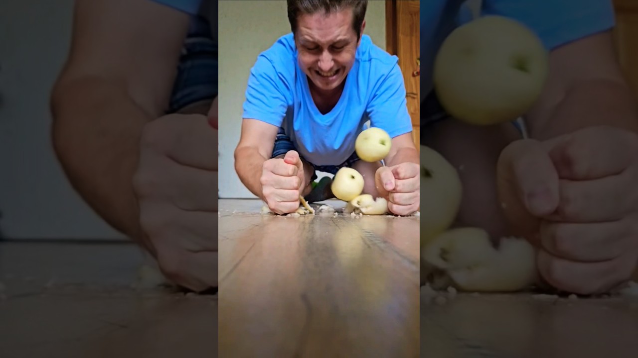 Brain Rot Apple Crushing With Sigma Man 😅 