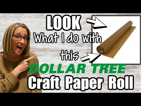 LOOK what I do with this Dollar Tree CRAFT PAPER ROLL