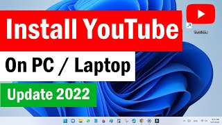YouTube Desktop Shortcut | How To Download YouTube Shortcut on Laptop | YouTube App for PC screenshot 1